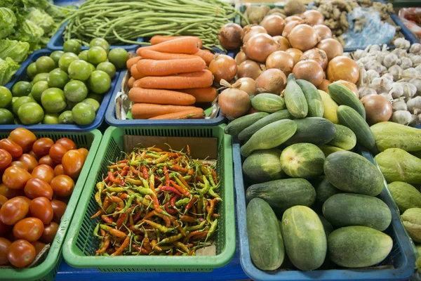 El mercado en la ciudad de Phonsavan — Foto de Stock