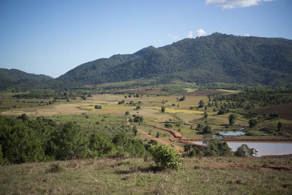 Landscape near the town of Phonsavan — Stock Photo, Image