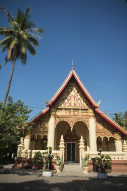 Wat Chanthaburi Vientiane şehir 