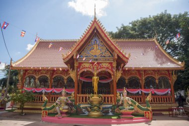 WAT Si Muang tapınakta Vientiane şehir