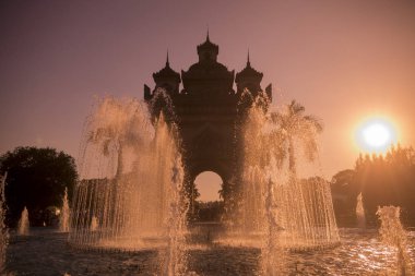 vientiane şehir patuxai kemer