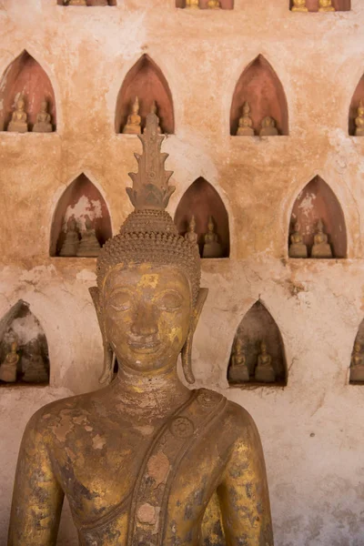 Wat Sisaket ve městě Vientiane — Stock fotografie