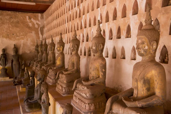 Wat Sisaket, na cidade de Vientiane — Fotografia de Stock