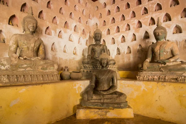 Wat Sisaket ve městě Vientiane — Stock fotografie