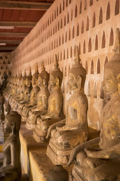 Il wat Sisaket nella città di vientiane — Foto Stock