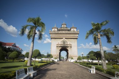 vientiane şehir patuxai kemer