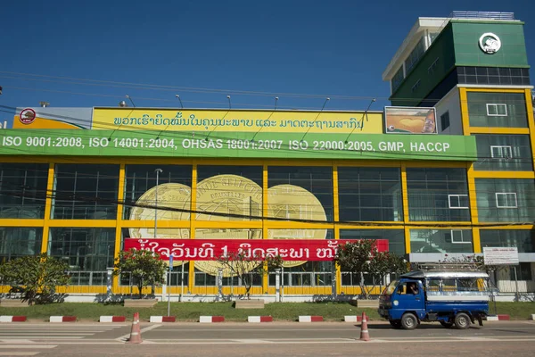 Birra Lao Birreria nella città di Vientiane — Foto Stock