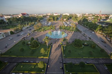 Laos Vientiane şehir parkında