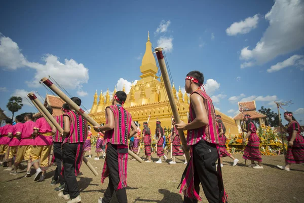 Gente en el Festival Pha That Luang —  Fotos de Stock