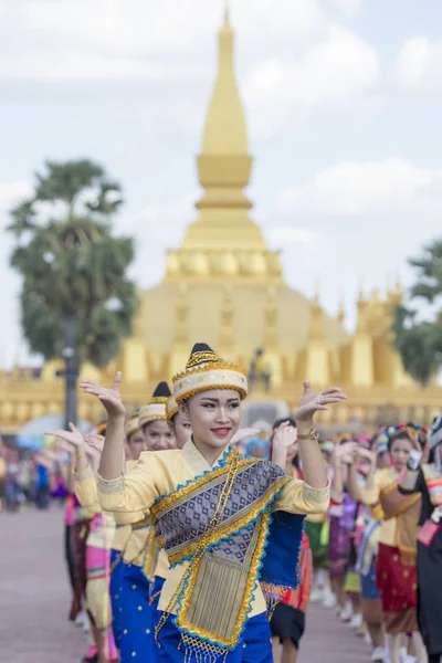 Gente en el Festival Pha That Luang —  Fotos de Stock