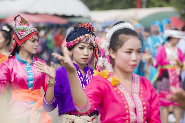 Pessoas no Festival de Pha That Luang — Fotografia de Stock