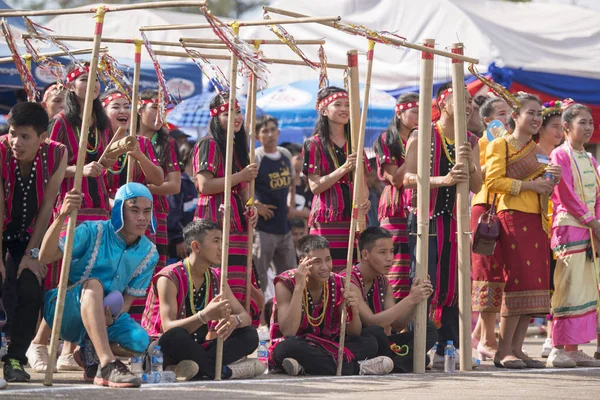 Mensen op de Pha die Luang-Festival — Stockfoto