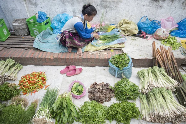 Hortalizas en el mercado alimentario — Foto de Stock