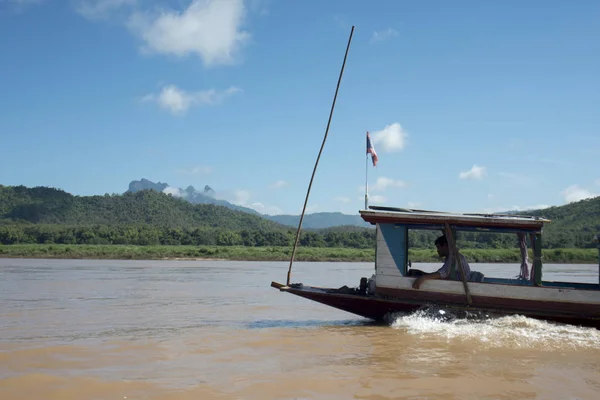 Krajobraz nad rzeką Mekong — Zdjęcie stockowe