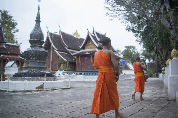 Wat xieng thong i staden av Luang Prabang — Stockfoto