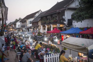 Luang Prabang şehir nightmarket