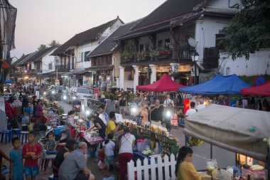Luang Prabang şehir nightmarket