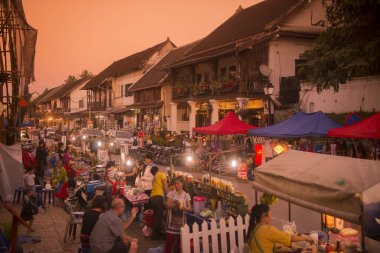 Luang Prabang şehir nightmarket