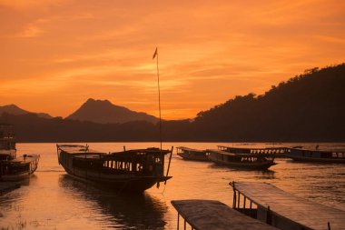 Laos Luang Prabang Mekong Nehri