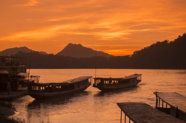 Laos Luang Prabang Mekong Nehri