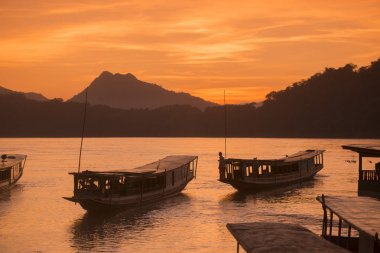 Laos Luang Prabang Mekong Nehri
