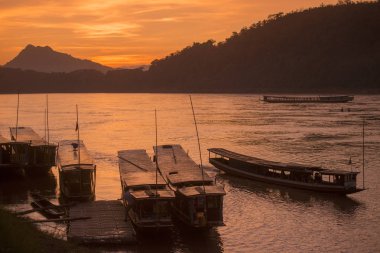 Laos Luang Prabang Mekong Nehri