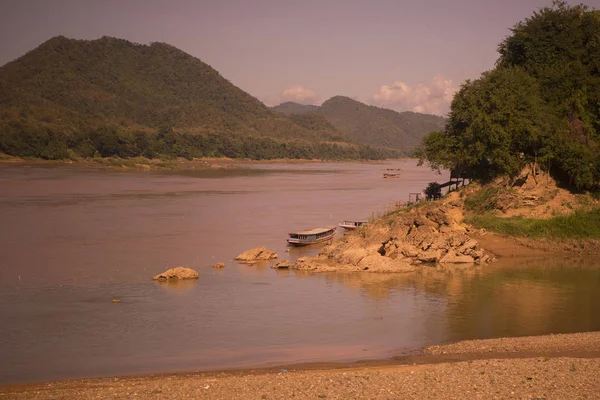 Rzeki Mekong, laos — Zdjęcie stockowe