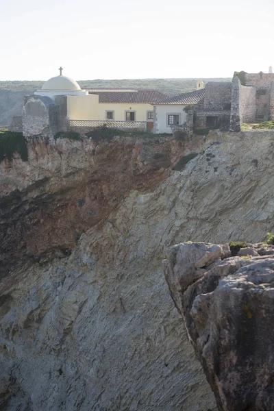 Het klooster in de Cabo de Sao Vicente in Portugal — Stockfoto