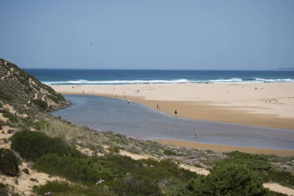 Cosat Vicentina Amado Beach ile sahilde — Stok fotoğraf