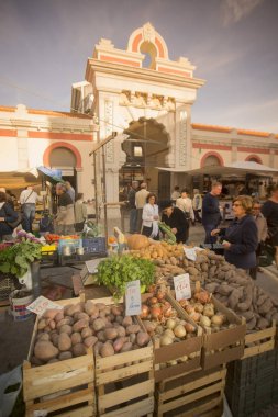 Eski kasaba Loule Portekiz markethall