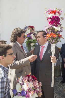 Paskalya alayı Festa das Tochas Flores Portekiz