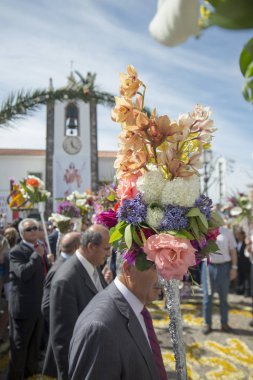 Paskalya alayı Festa das Tochas Flores Portekiz