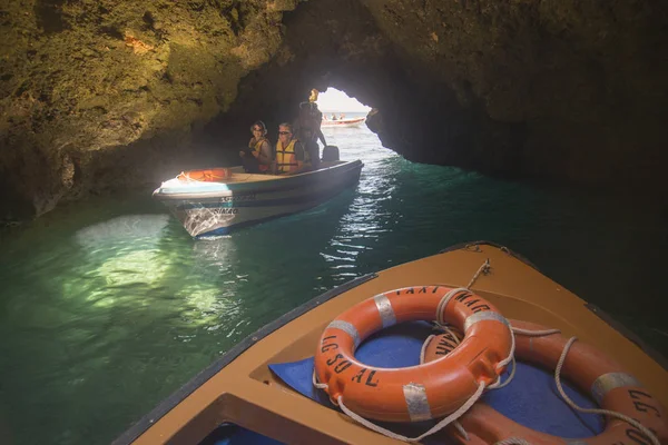 Et landskab ved klipperne i Ponta da Piedade i Portugal - Stock-foto