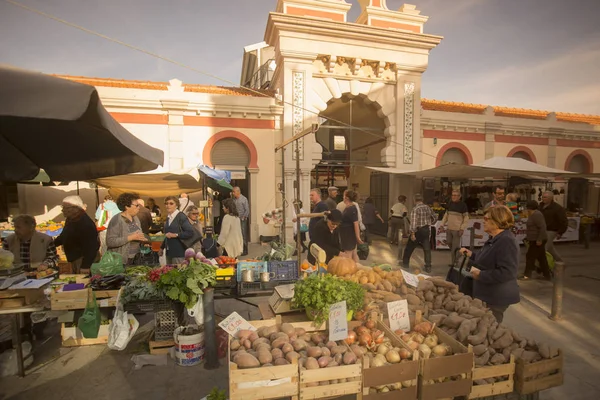 The markethall in the old town of Loule in Portugal — Stock Photo, Image