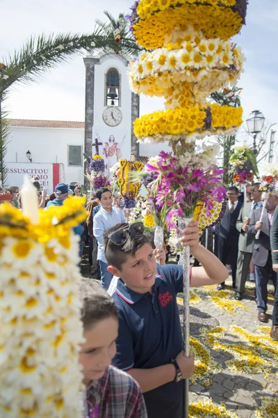 Paskalya alayı Festa das Tochas Flores Portekiz