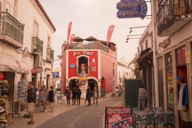 Lagos şehir eski şehirde sokakta 