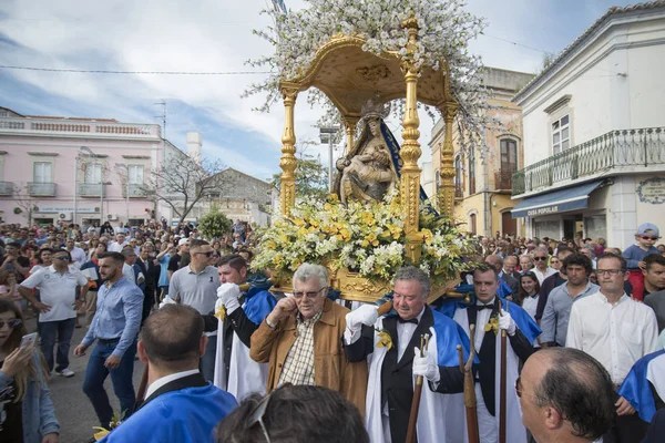 The easter procession or mae soberana in the town of Loule — Stock Photo, Image