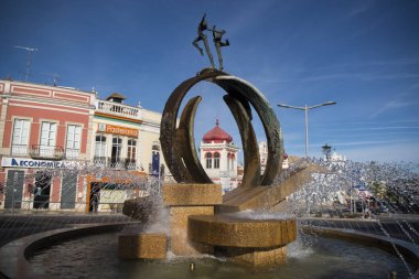 Loule eski şehir içinde markethall Çeşmede