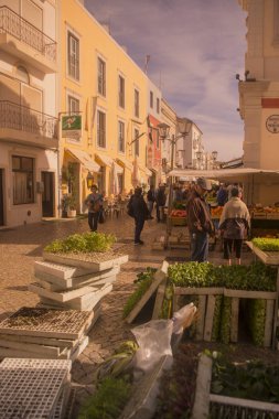 Loule eski şehir içinde markethall sebze