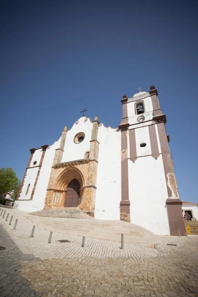 Catedral Se ve staré městě Silves — Stock fotografie