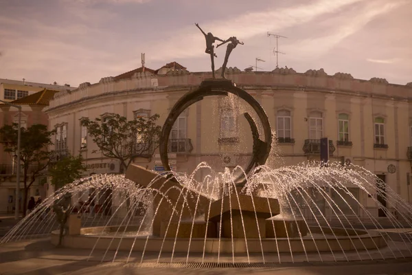 Loule eski şehir içinde markethall Çeşmede — Stok fotoğraf