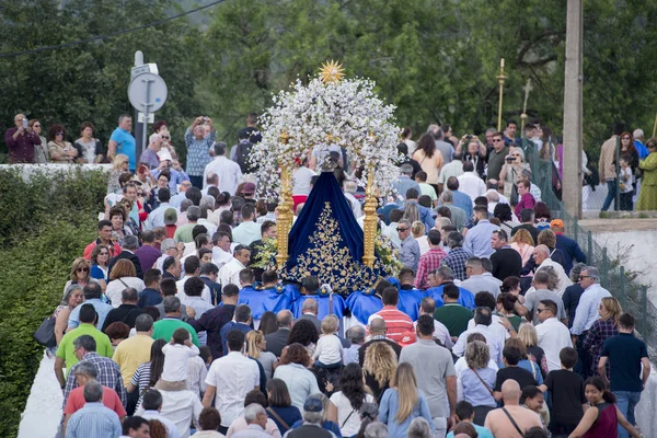 The easter procession or mae soberana in the town of Loule — Stock Photo, Image