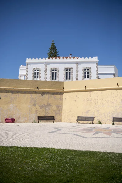 城や村 Luz ポルトガルでの砦 — ストック写真