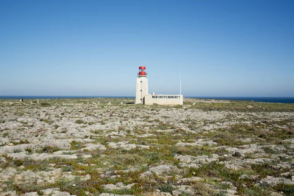 Le phare de la Ponta de Sagres au Portugal — Photo