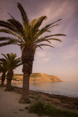 Luz Köyü Portekiz Algarve adlı kumsalda