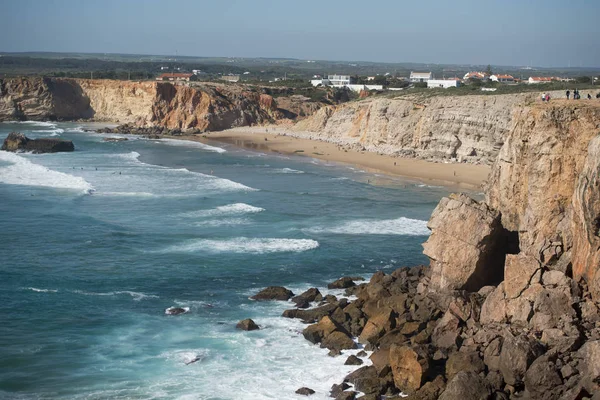 Wybrzeże i krajobraz w Cabo de Sao Vicente w Portugalii — Zdjęcie stockowe