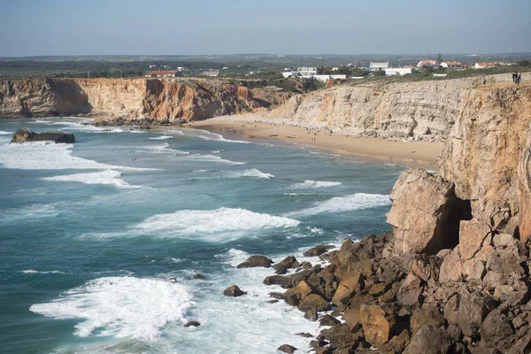 La costa y el paisaje en el Cabo de Sao Vicente en Portugal — Foto de Stock