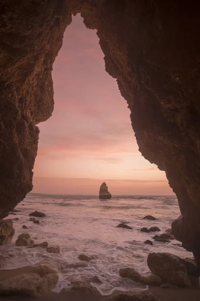 Un paysage sur les rochers de Ponta da Piedade au Portugal — Photo