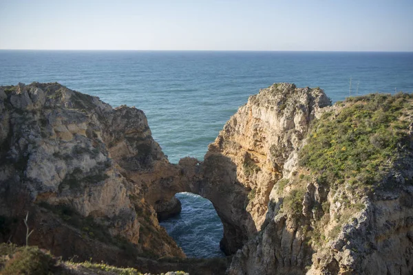 Krajobraz o skały Ponta da Piedade w Portugalii — Zdjęcie stockowe