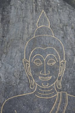 Buda Cliff, Khao Chee Chan Sattahip illage Provinz Chonburi Tayland Pattaya şehir yakınında. Tayland, Pattaya, Kasım, 2017.